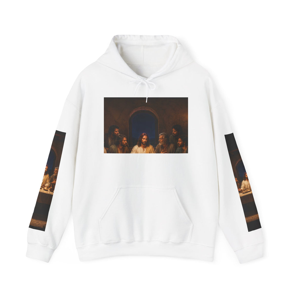 RIGGS 360 Last Supper Hoodie — Renaissance Jesus Print Pullover