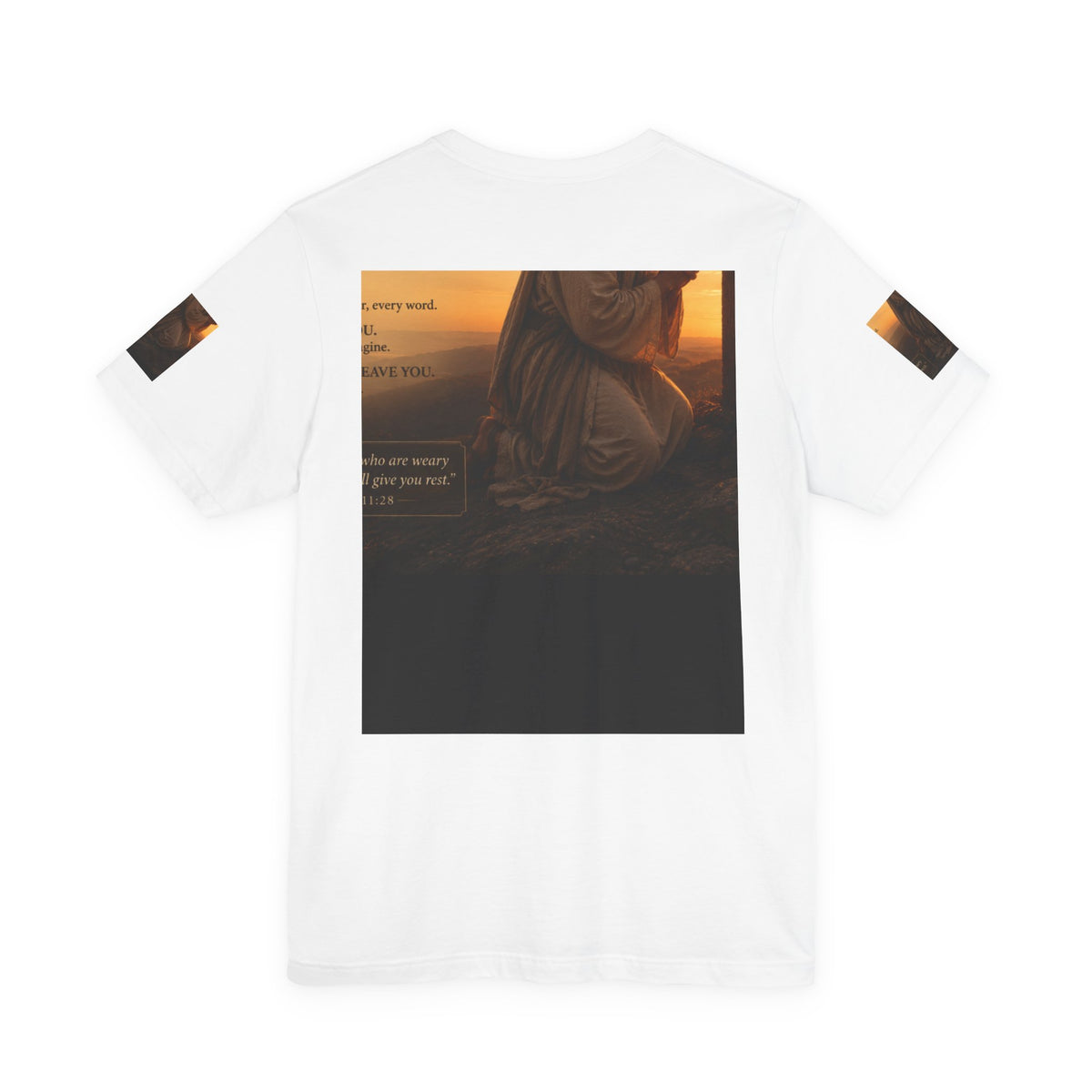 RIGGS 360 Christian Prayer T‑Shirt — "You Are Not Alone" Inspirational Cross Tee