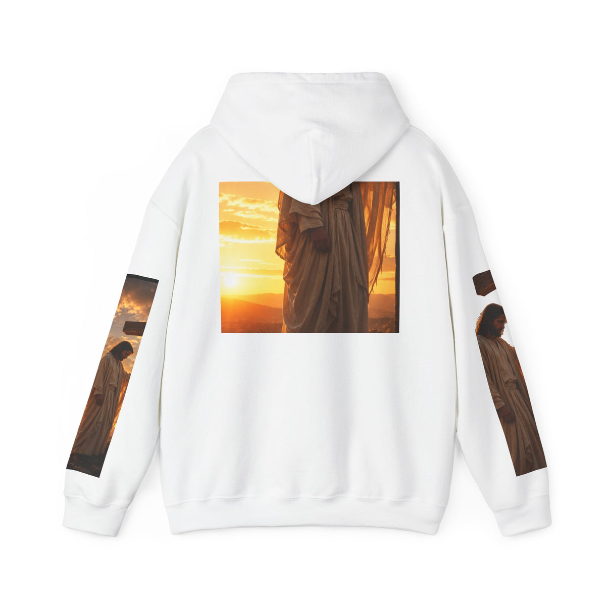 RIGGS 360 Hoodie - Jesus at Sunrise Graphic Pullover
