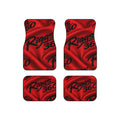 RIGGS 360 Custom Red Satin Logo Car Mats (Set of 4)