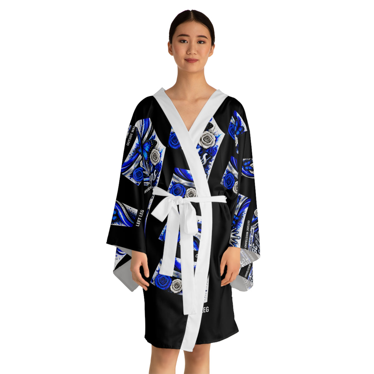 Long Sleeve Kimono Robe (AOP)