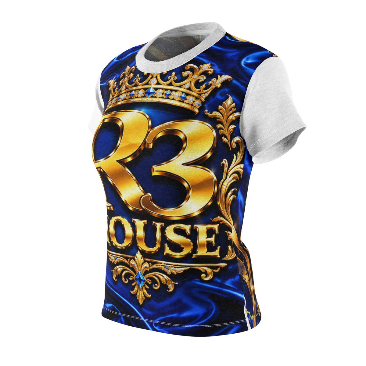 R3 HOUSE WOMENS BLUE & GOLD TOP