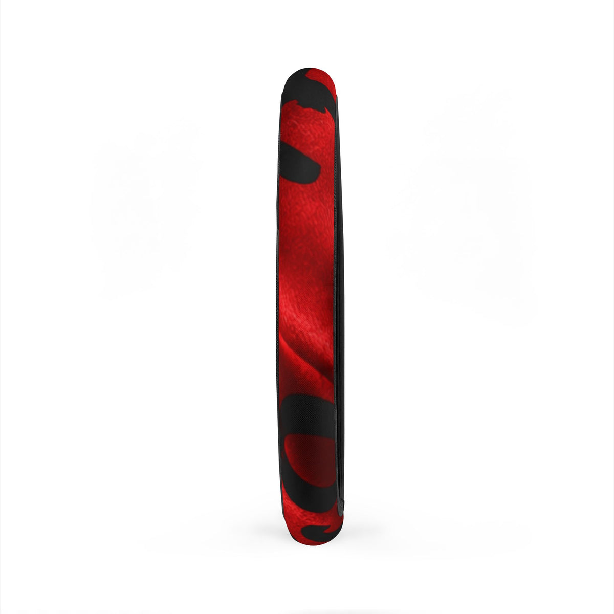 Red & Black Camouflage Steering Wheel Cover — Heat-Resistant Grip for Cars