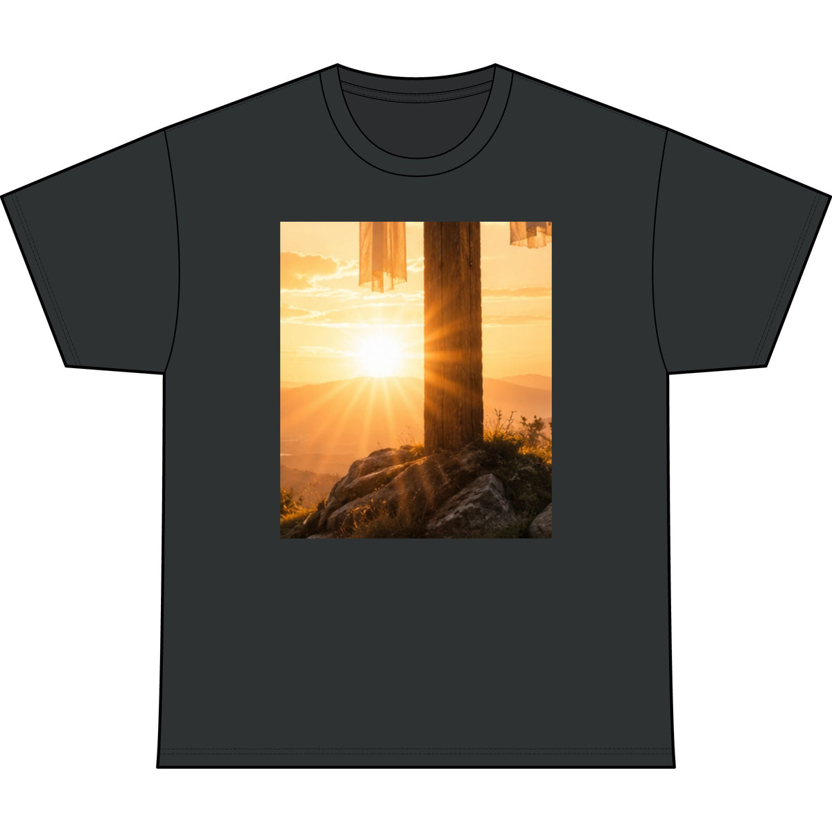 RIGGS 360 Sunrise Forest Photo Tee — Mountain Sunrise Graphic T-Shirt