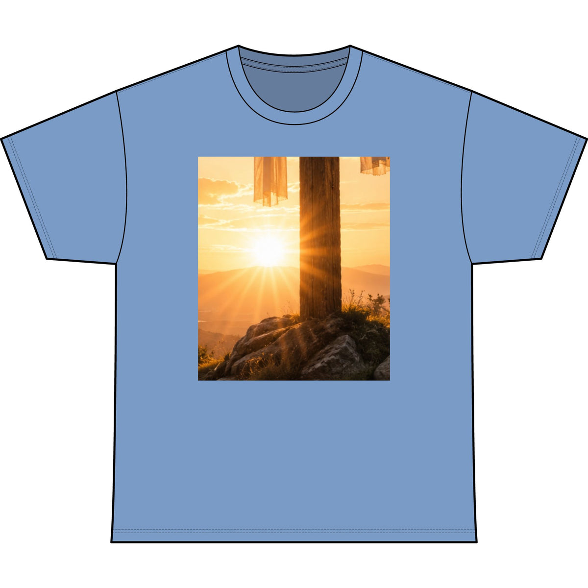 RIGGS 360 Sunrise Forest Photo Tee — Mountain Sunrise Graphic T-Shirt