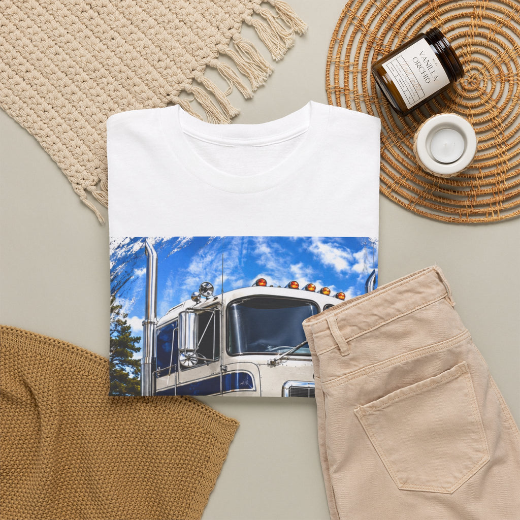 Classic Blue Peterbilt Semi Truck T‑Shirt