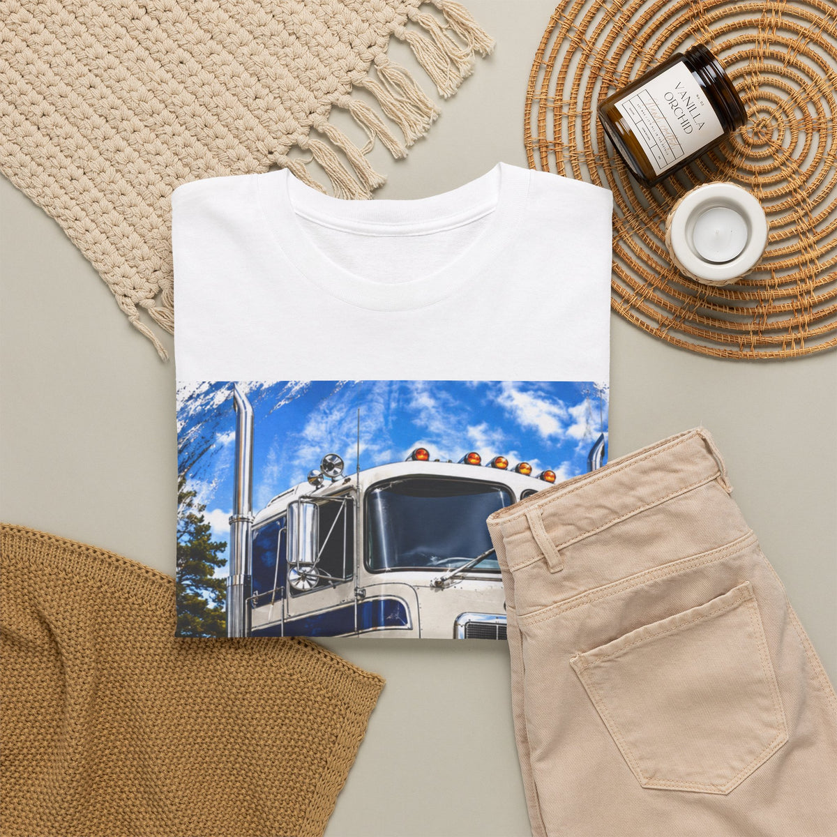 Classic Blue Peterbilt Semi Truck T‑Shirt
