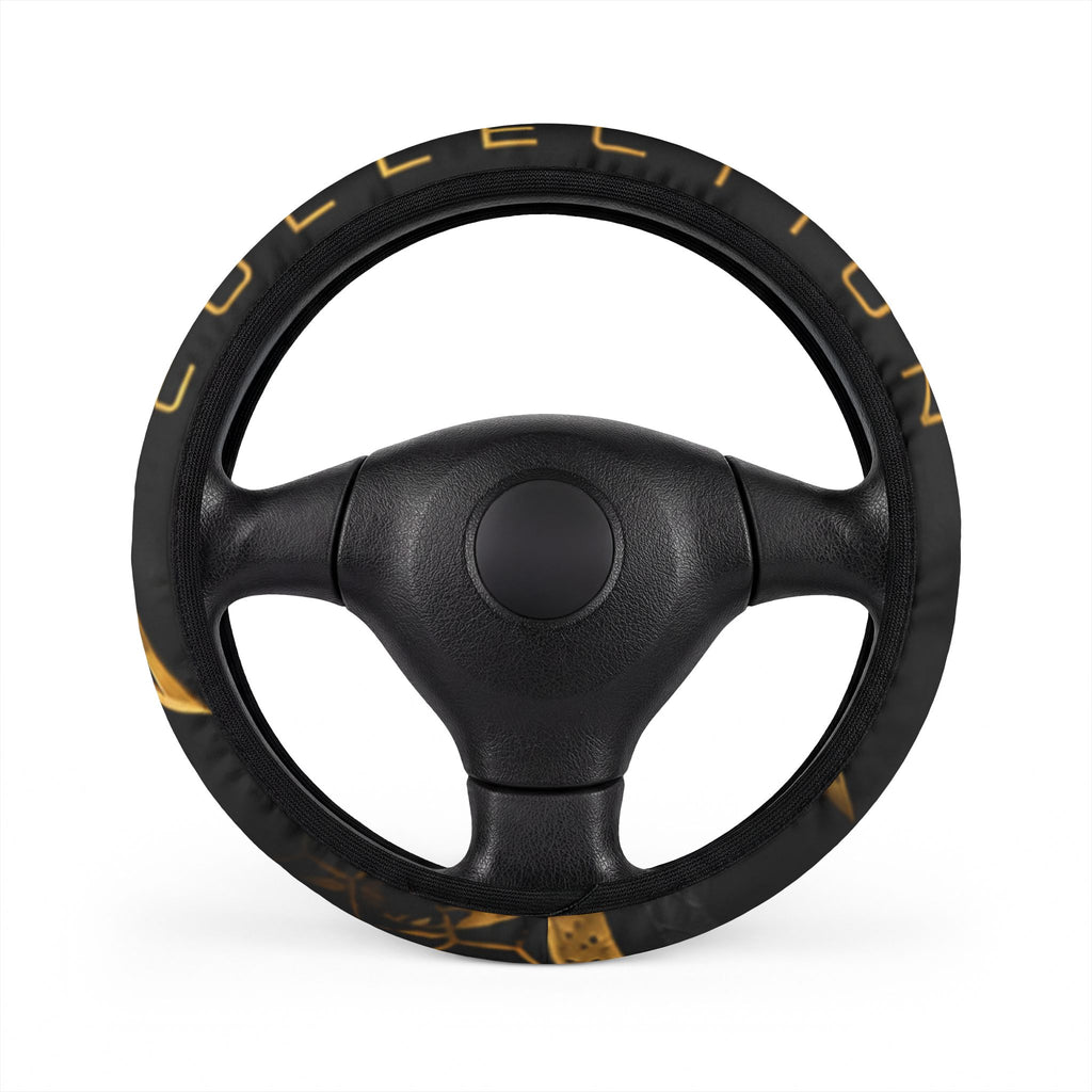 RIGGS 360 Tortoiseshell Car Steering Wheel Cover — Retro Brown Pattern Grip