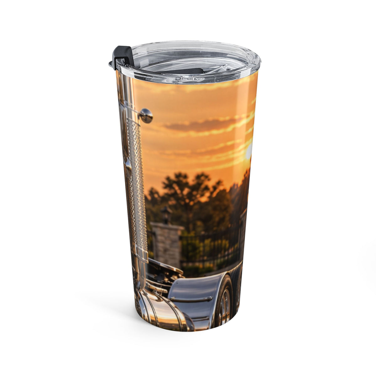 20oz Travel Tumbler — Vintage Truck Sunset Stainless Steel Insulated Cup