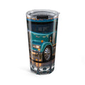 20oz Truck Tumbler — Teal Semi-Truck Travel Mug