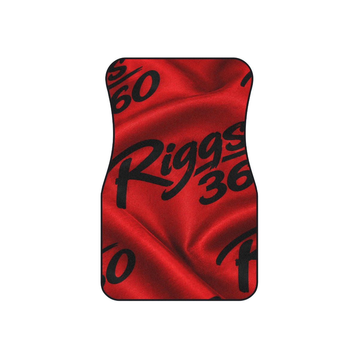 RIGGS 360 Custom Red Satin Logo Car Mats (Set of 4)