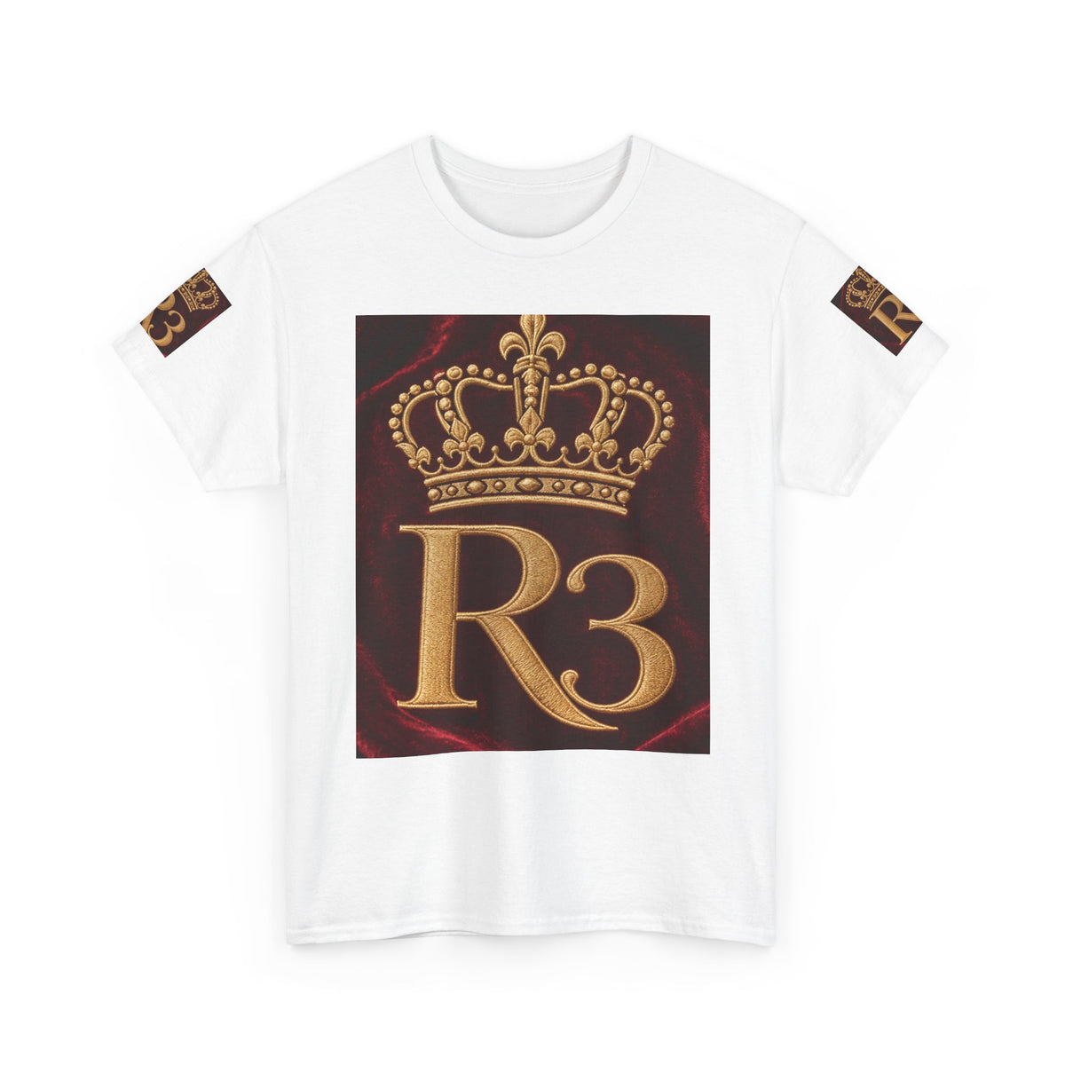 Royal R3 Crown T‑Shirt — Gold Crest Graphic Tee