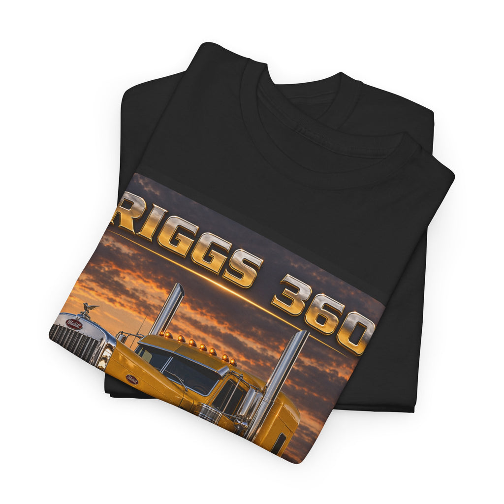 Riggs 360 Yellow Semi Truck Tee — Trucker Graphic Shirt