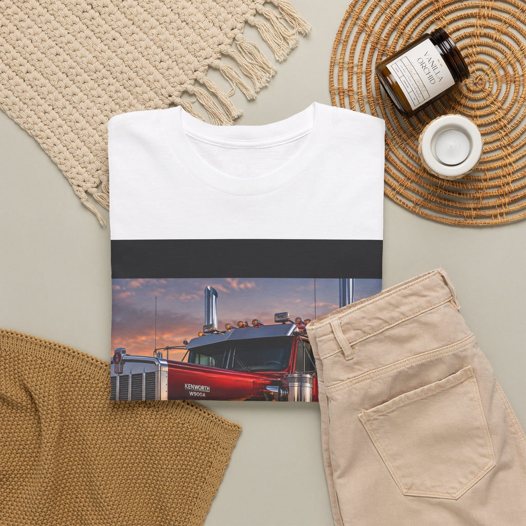 Classic Red Kenworth Truck T‑Shirt — Big Rig Trucker Tee