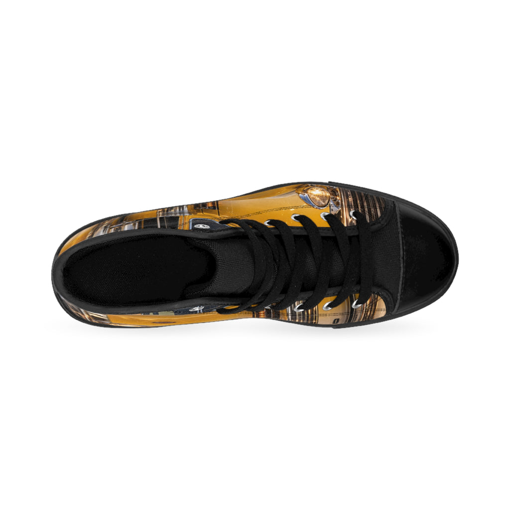 RIGGS 360 Vintage Yellow Car High-Top Sneakers
