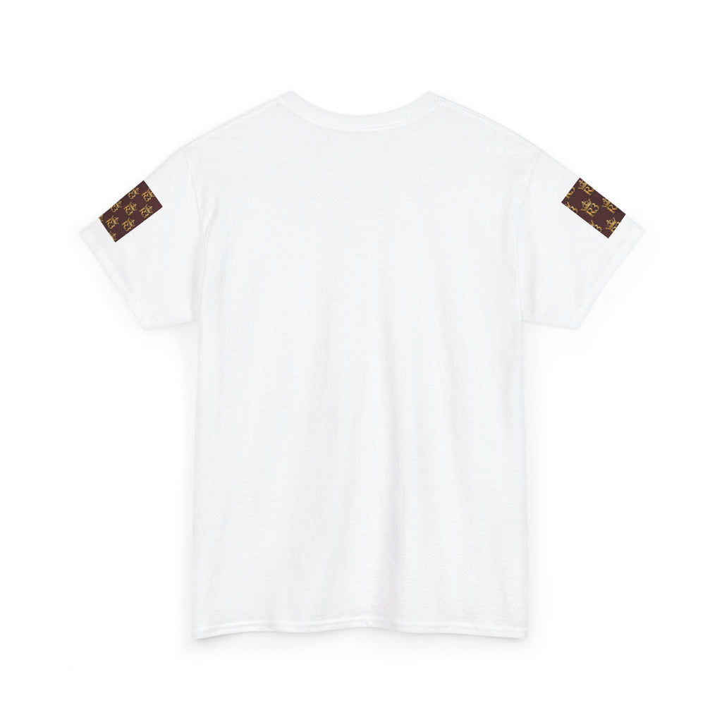 R3 Crown Pattern T-Shirt — Royal Monogram Graphic Tee