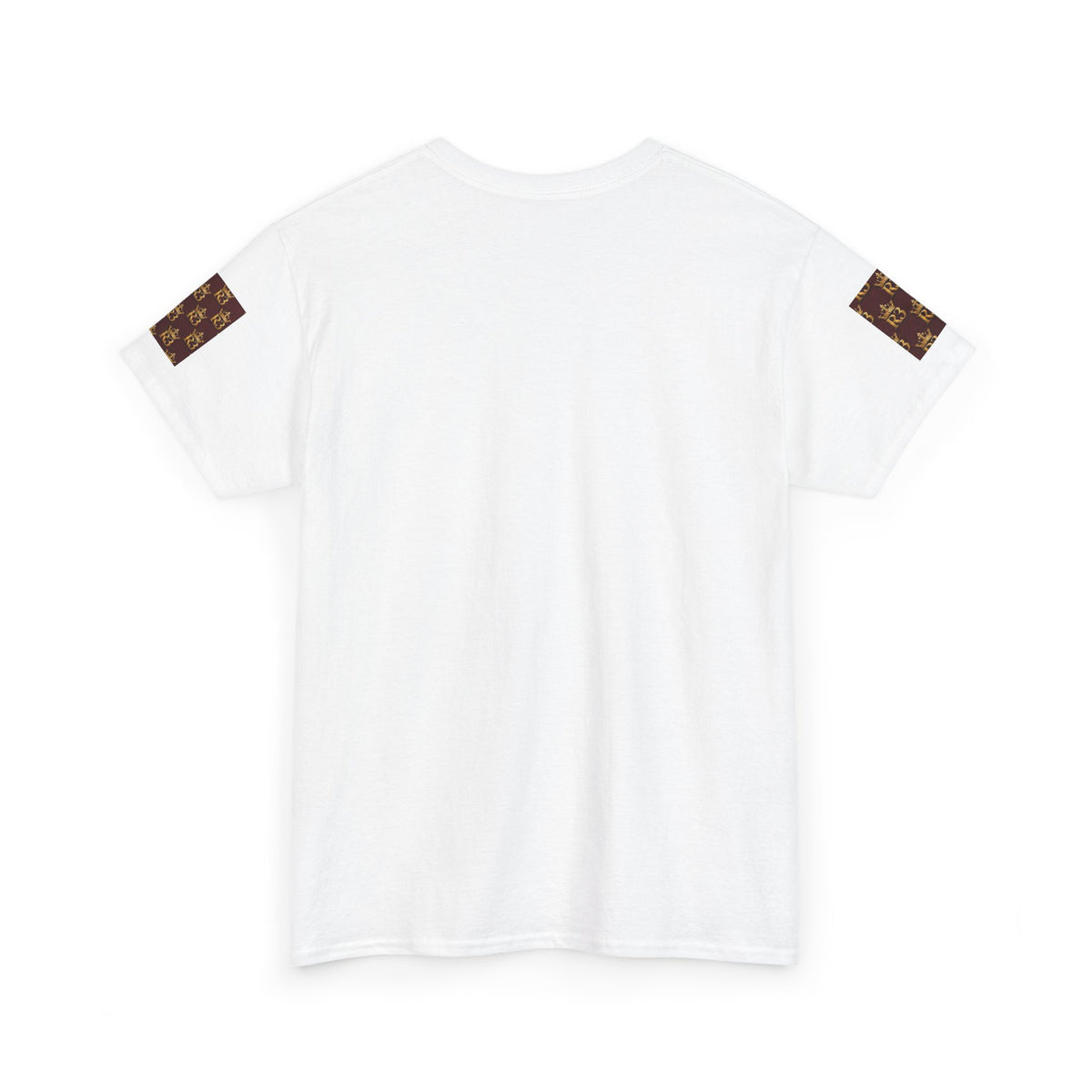 R3 Crown Pattern T-Shirt — Royal Monogram Graphic Tee