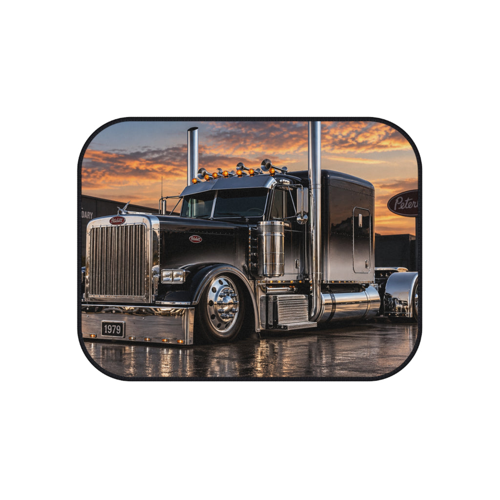 Semi Truck Car Floor Mats (Set of 4) – Heavy-Duty Trucker Interior Mats