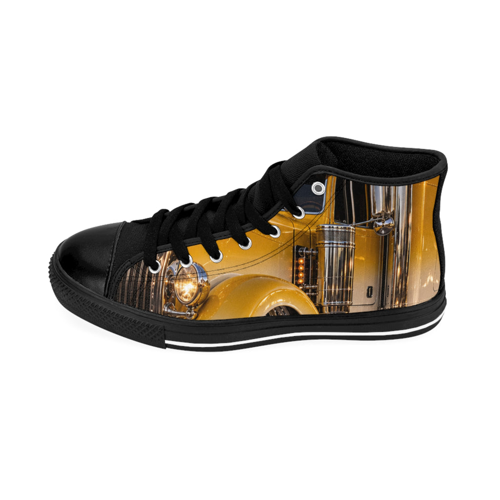 RIGGS 360 Vintage Yellow Car High-Top Sneakers