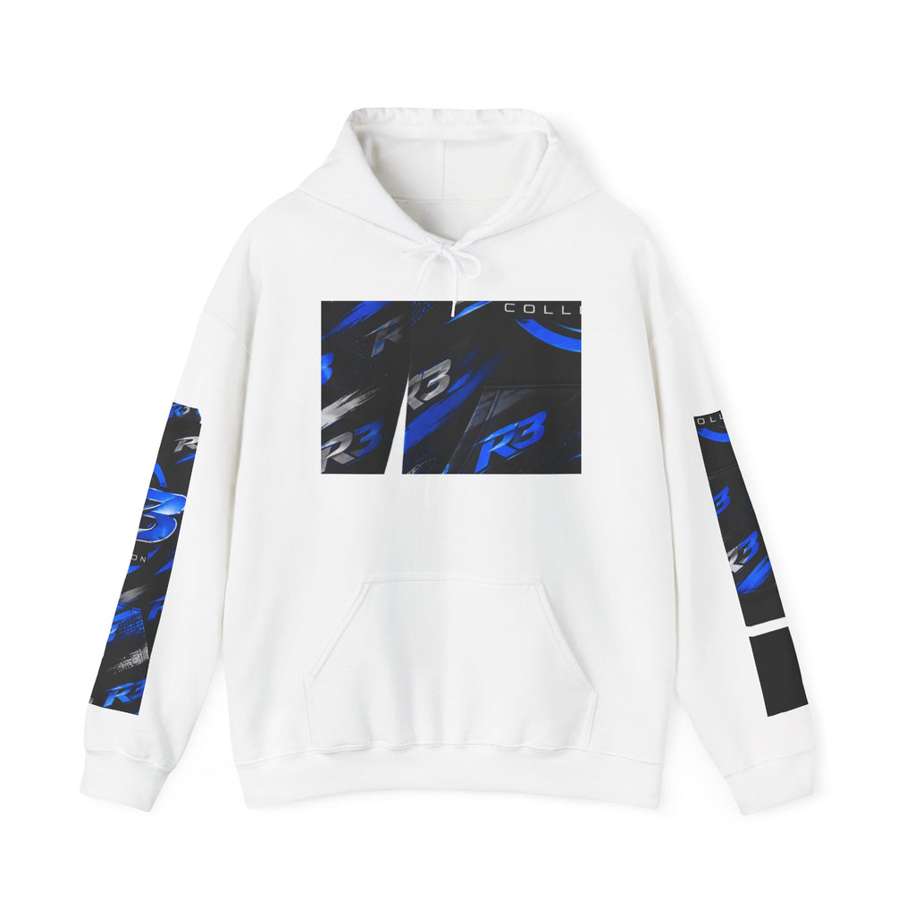 RIGGS 360 R3 Blue Motion Hoodie — Racing Graphic Pullover