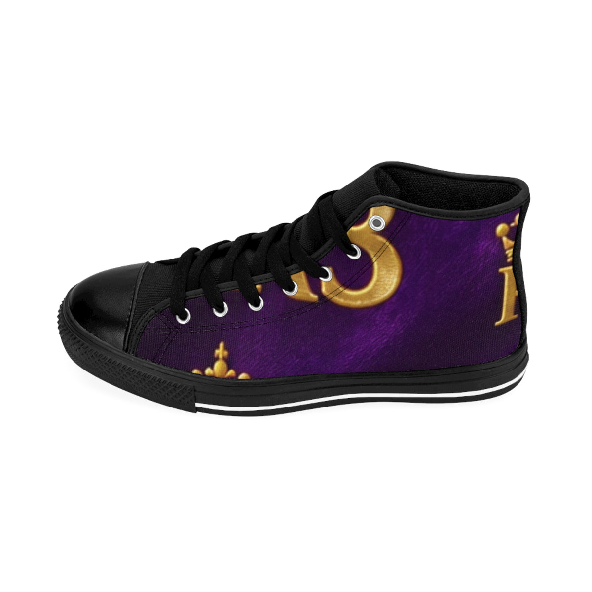 RIGGS 360 Purple Gold 'K' High-Top Sneakers — Royal Monogram Men's Classics