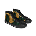 RIGGS 360 Green & Gold Crescent High-Top Sneakers — Men’s  Classic Canvas Shoes