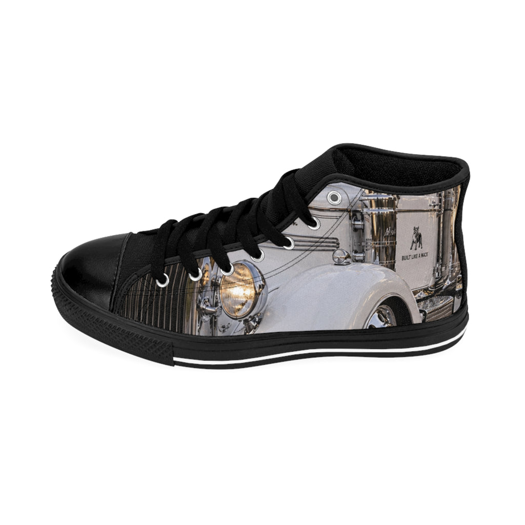 RIGGS 360 Vintage Car High-Top Sneakers — Classic Antique Automobile Print
