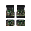 Green Semi Truck Car Mats (Set of 4) — Heavy Duty Custom Truck Floor Mats