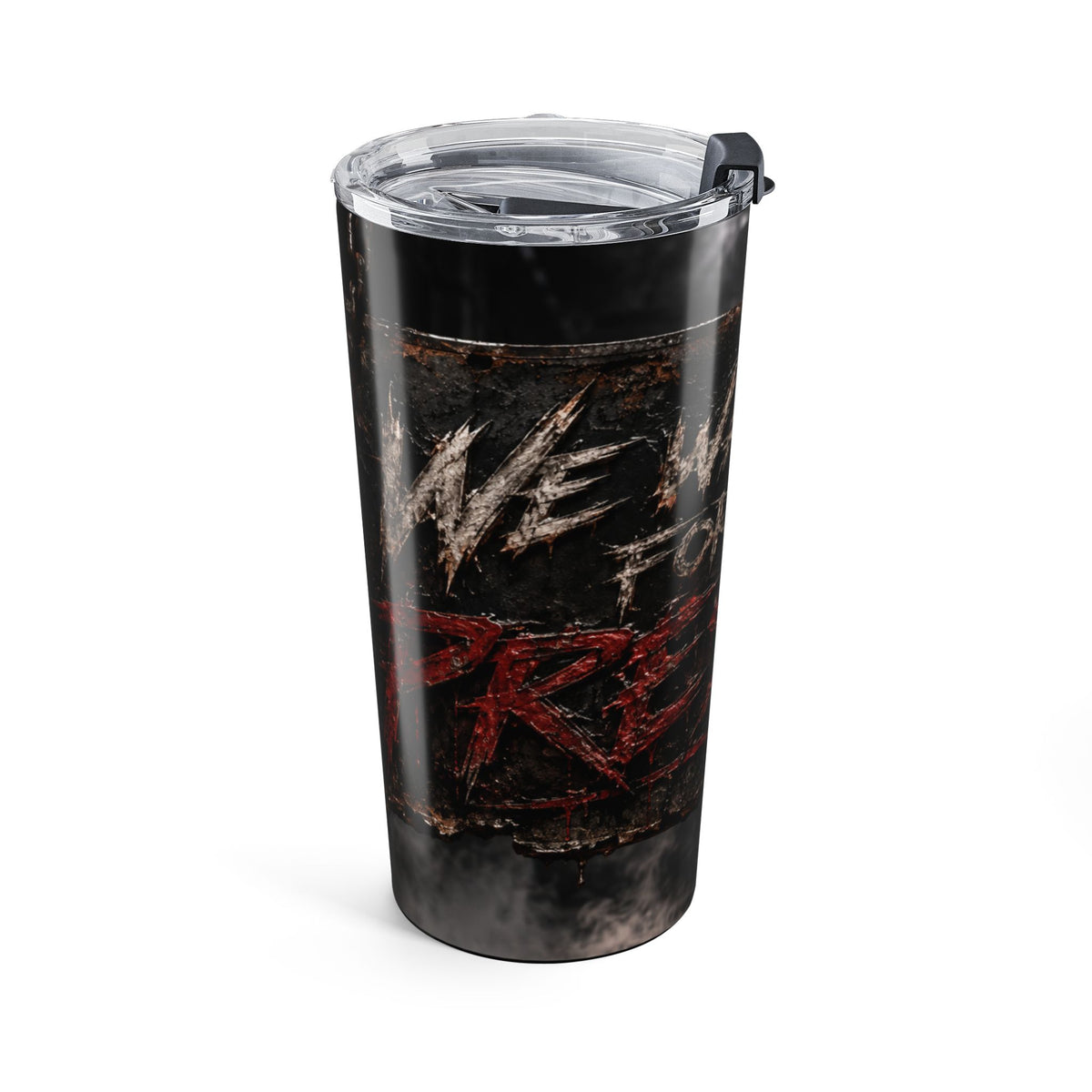 20oz Gothic Cross Tumbler – Distressed Metal & Red Sigil Travel Cup