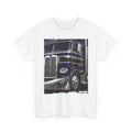 Truck Driver Graphic Tee — Purple Kenworth Big Rig Crewneck