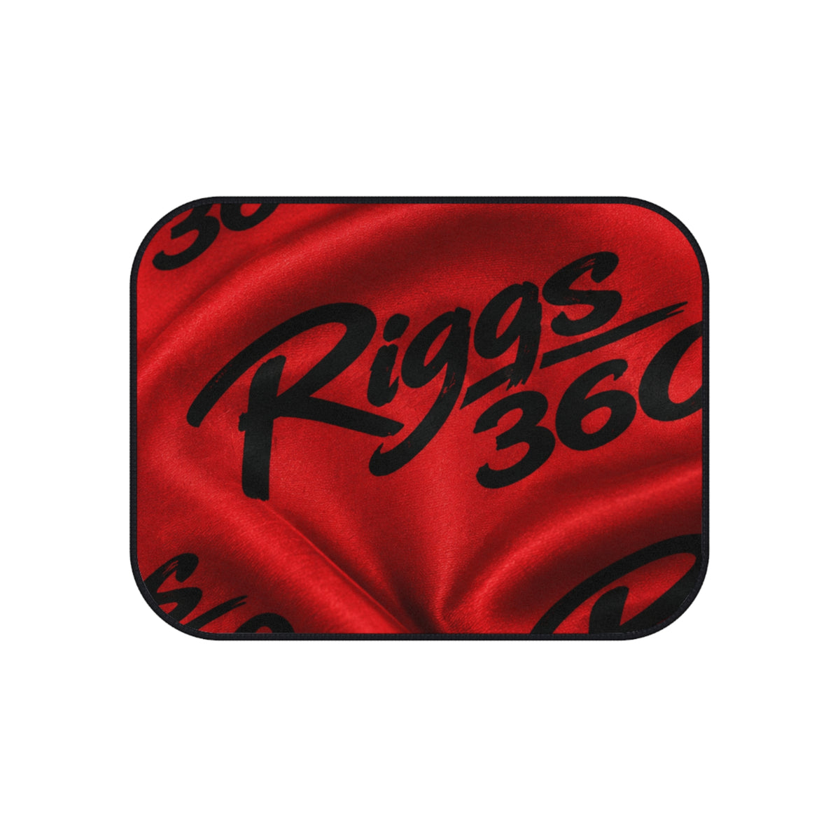 RIGGS 360 Custom Red Satin Logo Car Mats (Set of 4)