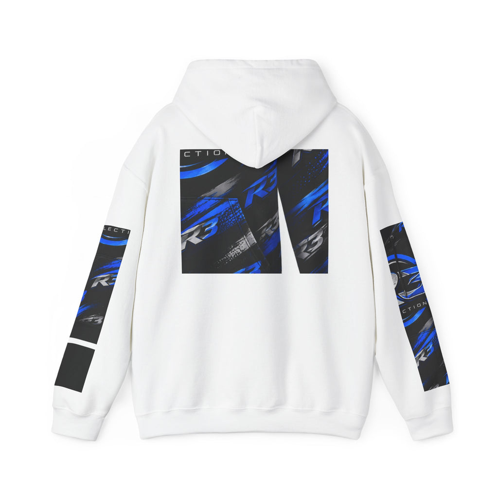 RIGGS 360 R3 Blue Motion Hoodie — Racing Graphic Pullover