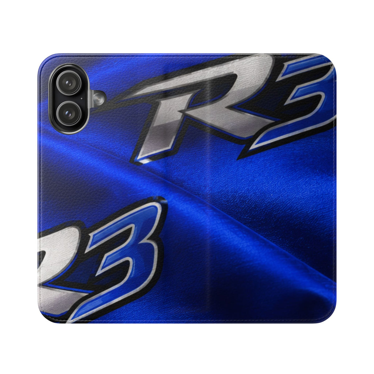 RIGGS 360 Blue R3 Racing Flip Phone Case - Foldable Wallet Cover