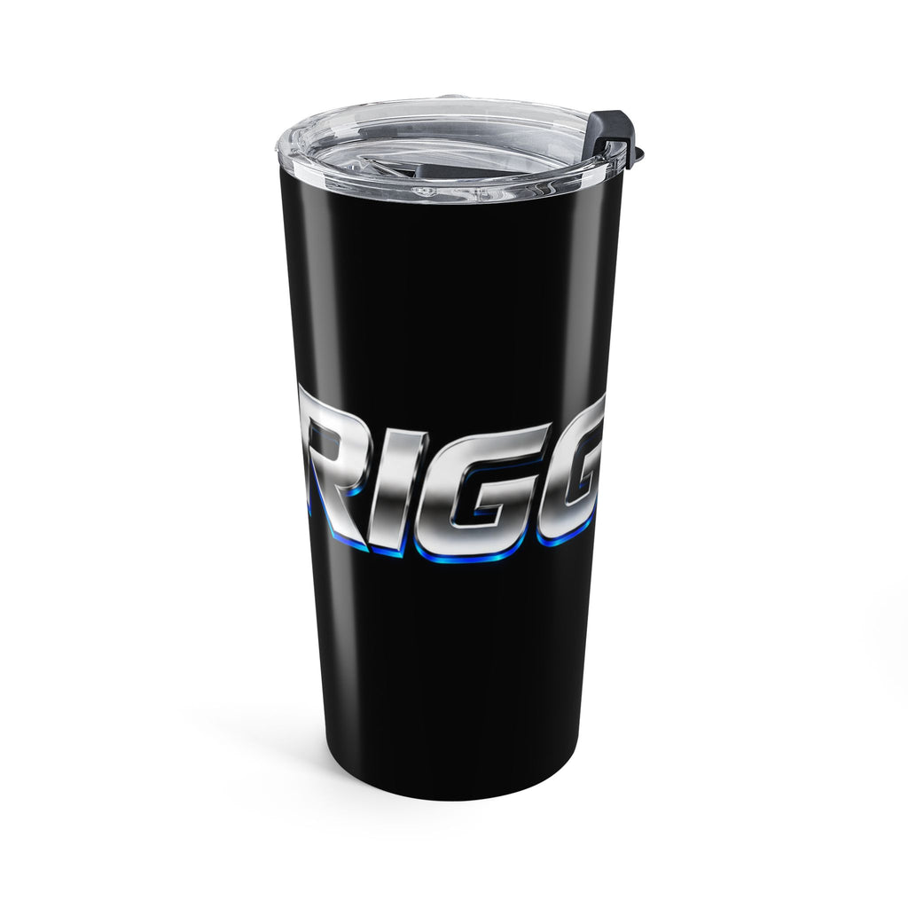 20oz Stainless Steel Gaming Logo Tumbler — Blue & Black Energy Drink Cup