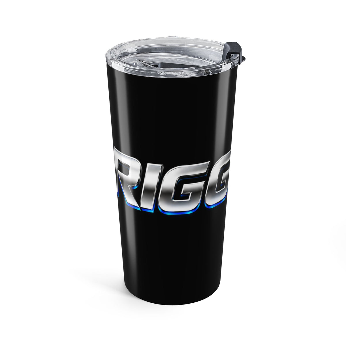 20oz Stainless Steel Gaming Logo Tumbler — Blue & Black Energy Drink Cup