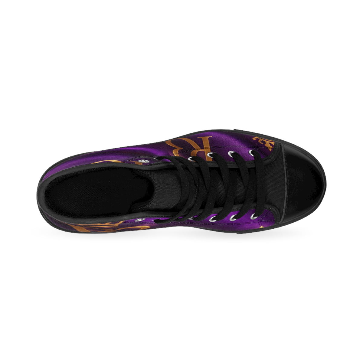 Purple Royal Monogram High-Top Sneakers