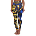 R3 HOUSE WOMENS BLUE & GOLD LEGGINS