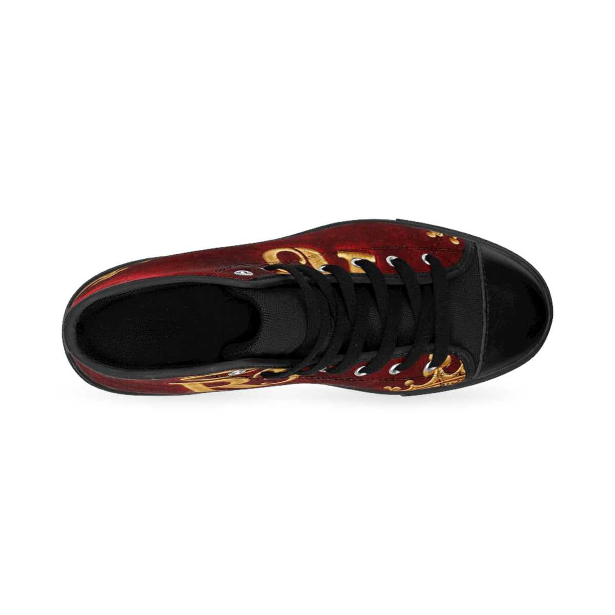 Royal Crown High-Top Sneakers — Red Velvet 'R3' Design