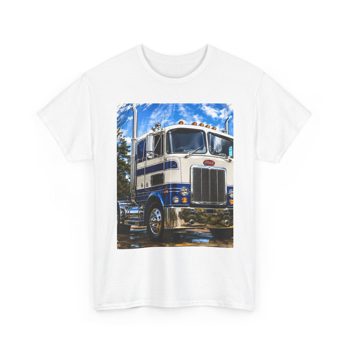 Classic Blue Peterbilt Semi Truck T‑Shirt