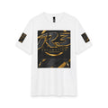 RIGGS 360 R3 Collection Logo Tee — Gold Metallic Graphic T-Shirt