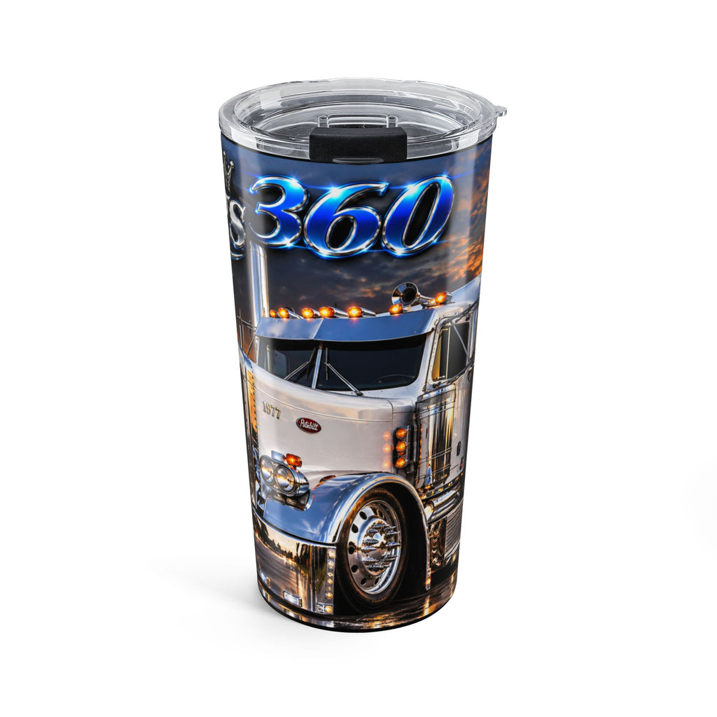 Semi Truck 20oz Tumbler — Sunset Rig 360 Travel Mug