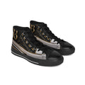 RIGGS 360 Black & Gold Monogram High-Top Sneakers