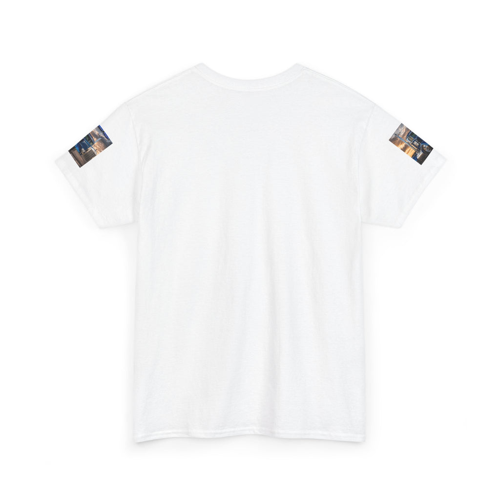 Classic Blue Semi Truck T‑Shirt — Vintage Big Rig Photo Tee for Truckers & Diesel Fans