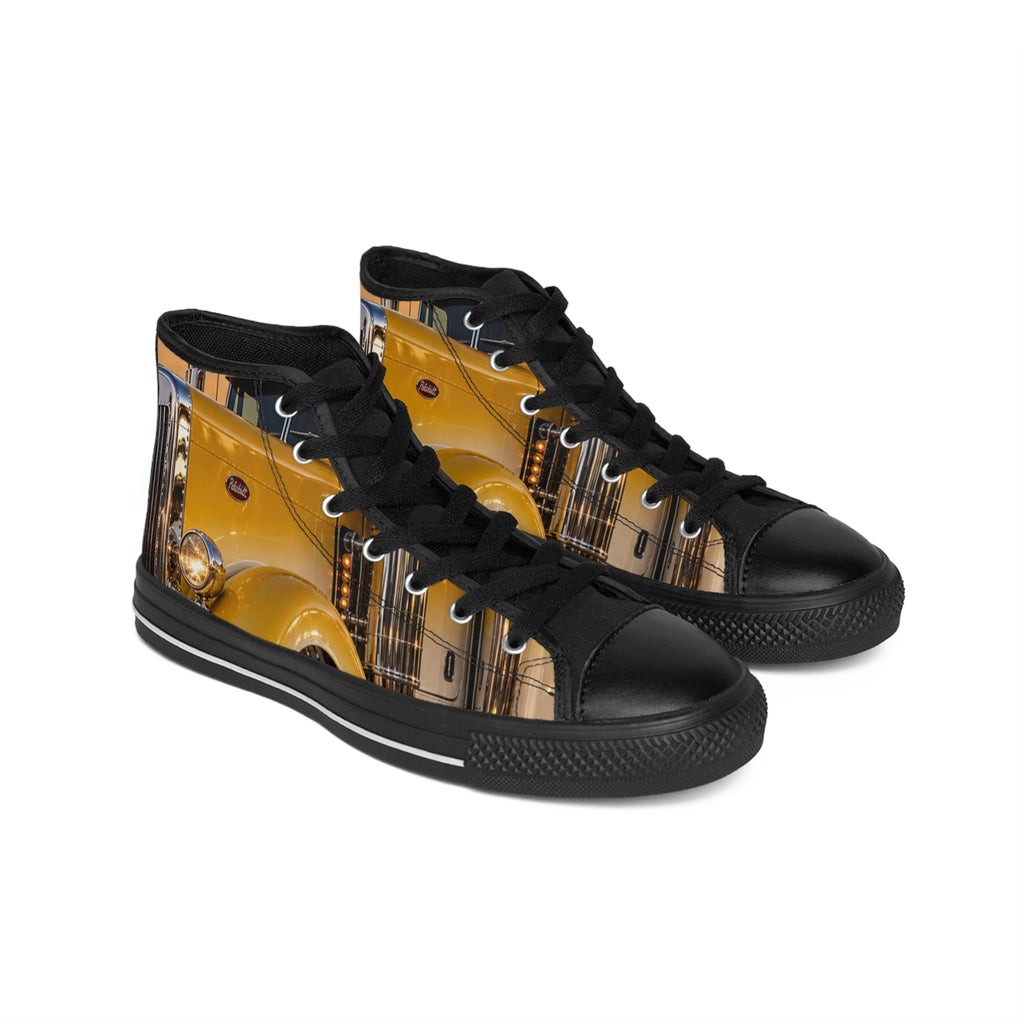 RIGGS 360 Vintage Yellow Car High-Top Sneakers