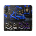 RIGGS 360 Sneaker Collage Flip Phone Case — Athletic Shoe Design Wallet Cover