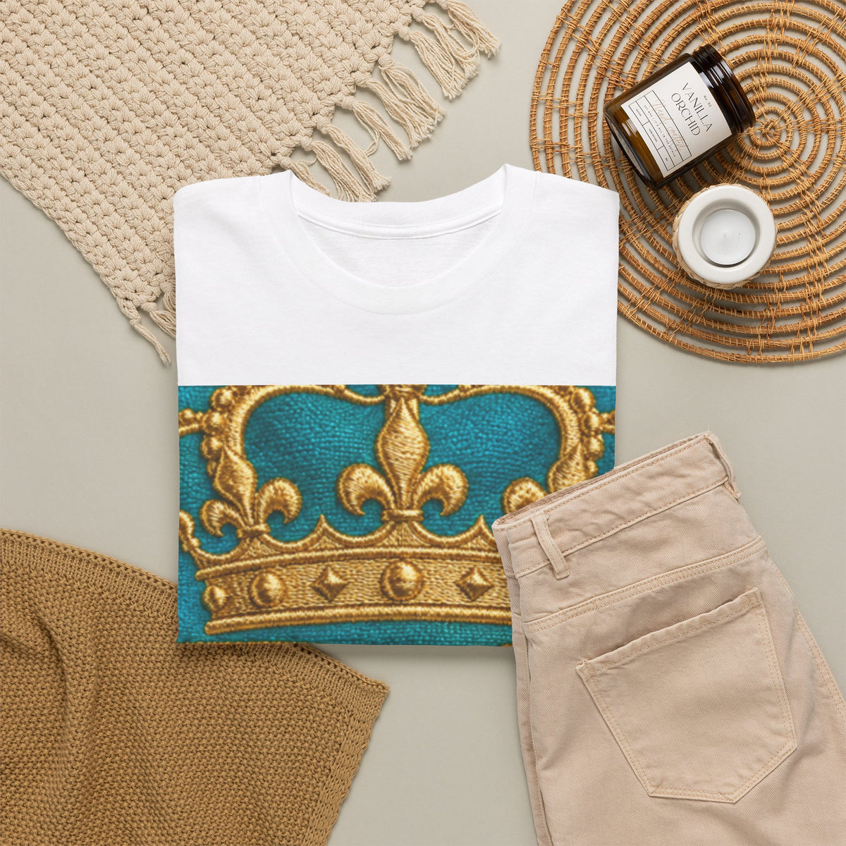 Royal R3 Crown T‑Shirt — Gold Crest Graphic Tee
