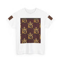 R3 Crown Pattern T-Shirt — Royal Monogram Graphic Tee