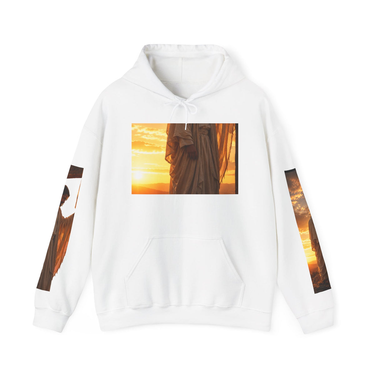 RIGGS 360 Hoodie - Jesus at Sunrise Graphic Pullover