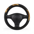 Brown Marble Pattern Steering Wheel Cover — Luxe Car Accessory