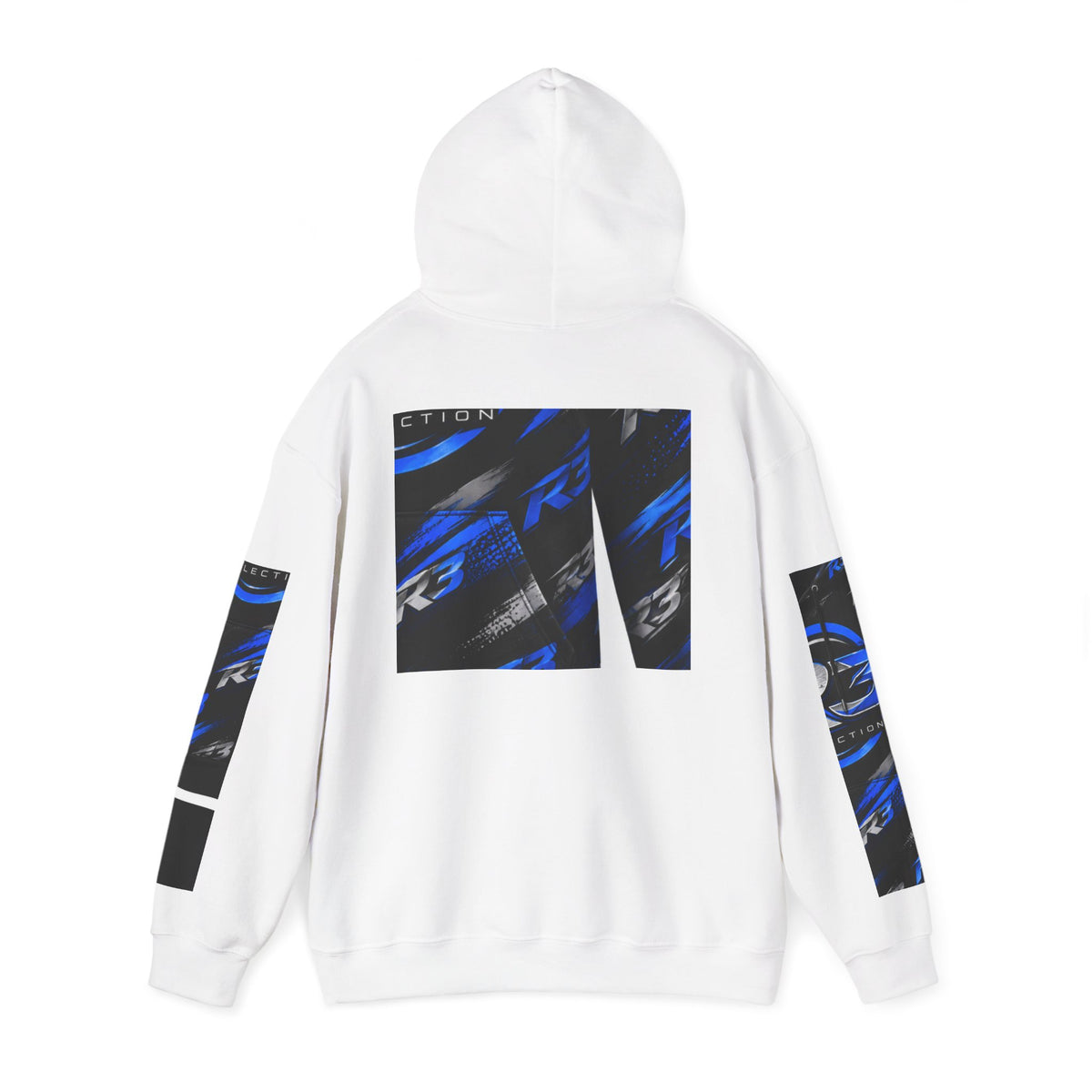 RIGGS 360 R3 Blue Motion Hoodie — Racing Graphic Pullover